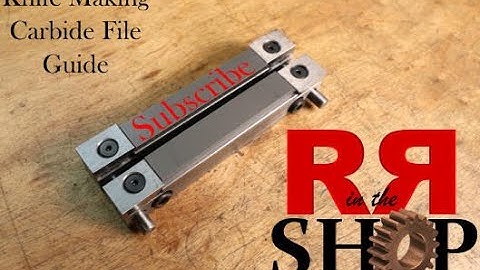 Filing Guide for Knife Making | Carbide File Guide | For Knife Makers