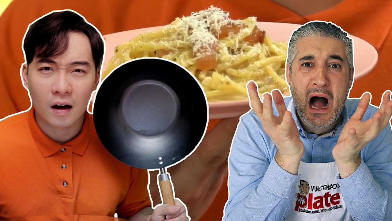 Italian Chef Reacts to UNCLE ROGER Spaghetti Alla Carbonara | Vincenzo