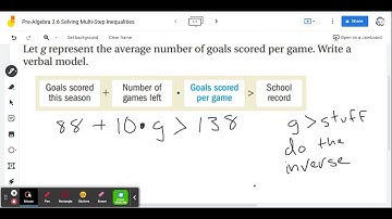 Pre-Algebra 3.6 Solving Multi-Step Inequalities - Example 1
