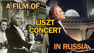 A REALISTIC FILM OF LISZT PLAYING IN RUSSIA  RICHTER IN THE ROLE OF LISZT  FROM A FILM ON GLINKA