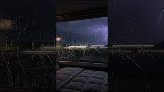 POV: a sleeper cabin on a night train through the storm 🚂🌧️ #shorts