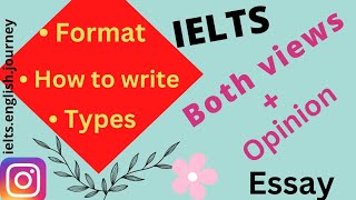 Both views + Opinion IELTS essay : 3 Formats #opinionessay #ieltsessays #bothviews #writingtask2