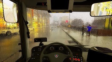 The Bus – Ultra Realistic Rain Driving -- Gameplay | New AI Buses