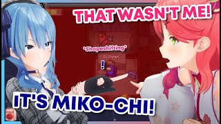 Timing 100! Suisei witnessing and exposing Miko twice in #ホロAmongUs 【Hololive | Eng Sub】