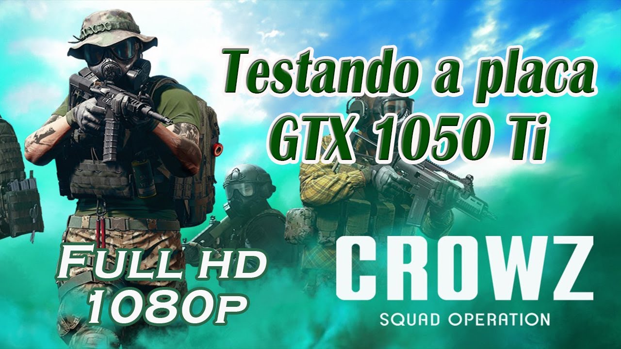TESTE DA PLACA GTX 1050ti 4gb  NO GAME CROWZ EM FULL HD  Novo Game 2022  ( 1080p )