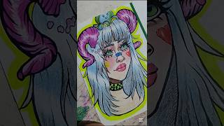 cartoon character face #art#shorts#drawing#girl#cute#like#subscribe#trending#like#subscribe#python