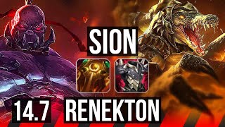 SION vs RENEKTON (TOP) | 3/1/11, 700+ games | KR Master | 14.7