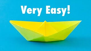 Easy Sticky Note Origami  Boat  Easy Origami Boat / Square Paper  Origami Boat with Sticky Notes
