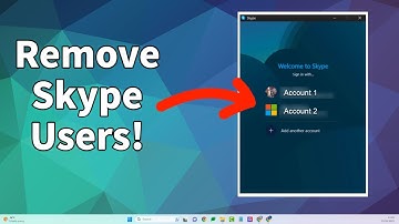 Remove Skype Users and their Log In Information!