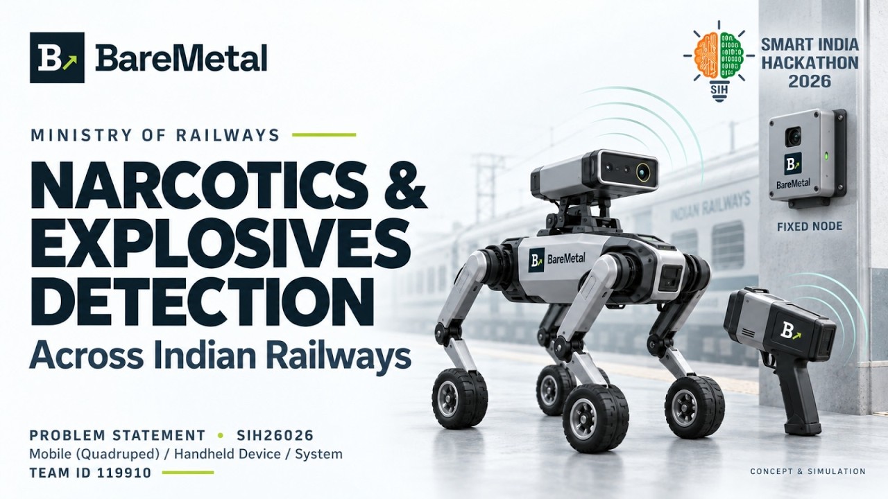 TRINETRA - BareMetal 119910 | Railway Narcotics & Explosives Screening Concept | SIH 2026 | SIH26026