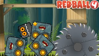 Red Ball 4 - Roll Box Vs Boss 3, Boss 1 in Deep Forest | Red Ball 4 Gameplay