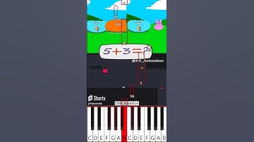 Inflation Sprunki PopCorn Trick Fail Easy Math Test #sprunki (@HF_Animation) - Octave Piano Tutorial