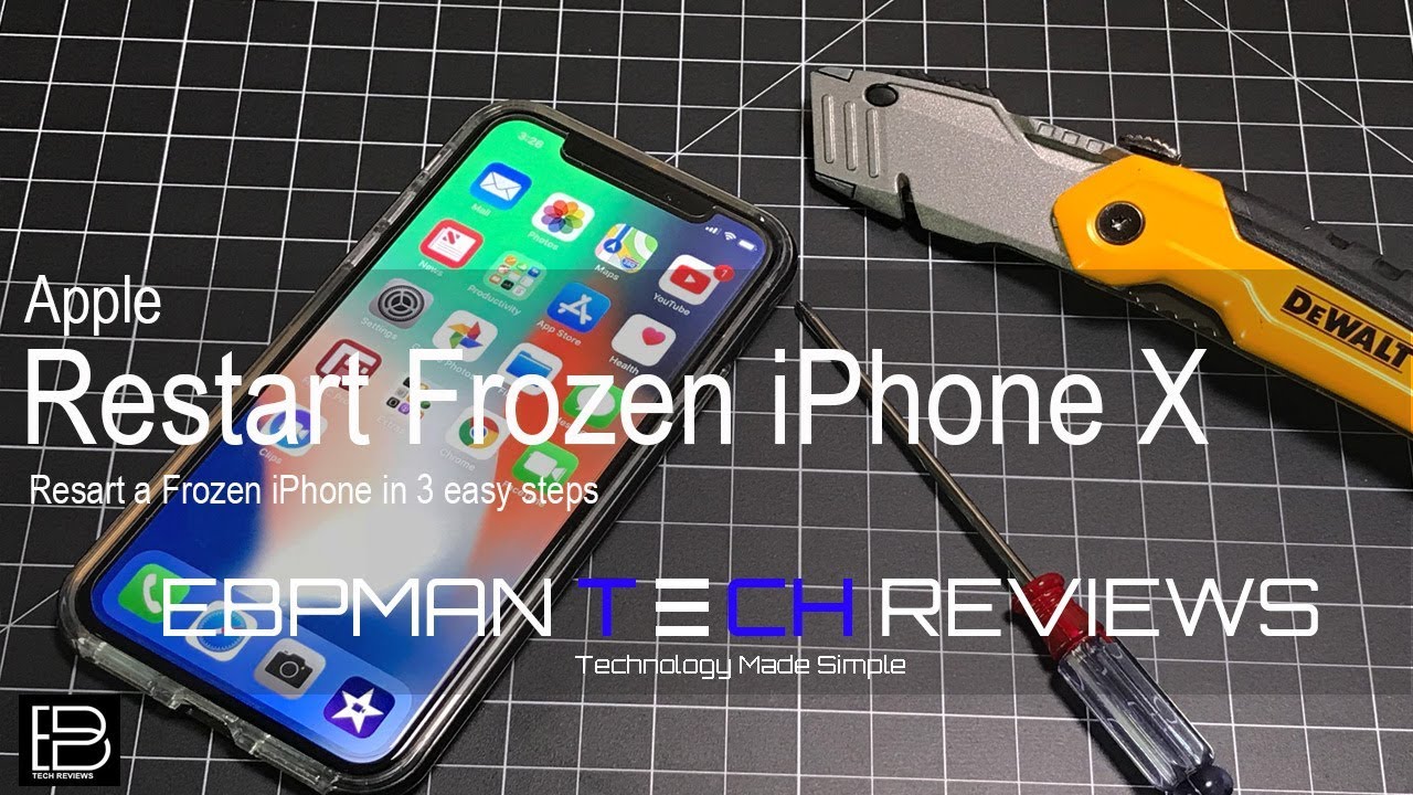 How to restart a FROZEN Apple iPhone 19 ( iphone x reset )