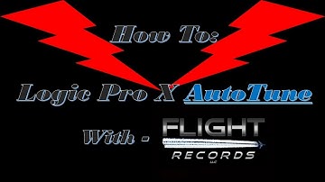 How to use AutoTune on Logic Pro X- Tutorial
