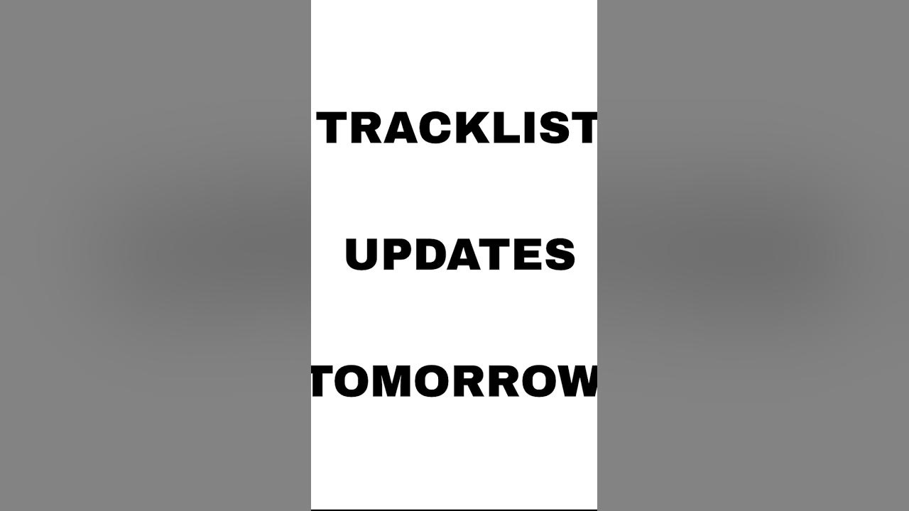Day 35 of 44: Posting Every Day Until My Music Project Drops #8for8 #tracklist