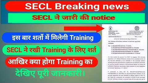 #SECL #Apperanticship2020 #Documentverification ( SECL Technician Apperanticship 2020 )