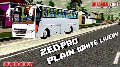 Zedpro Bus mod Plain white livery| Download now with explanation 🤩 | ഇനി zedpro livery ഉണ്ടാക്കാം
