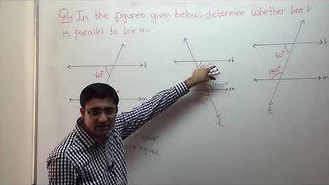 Transversal Video 19  :  How To Check For Parallel Lines Example 1