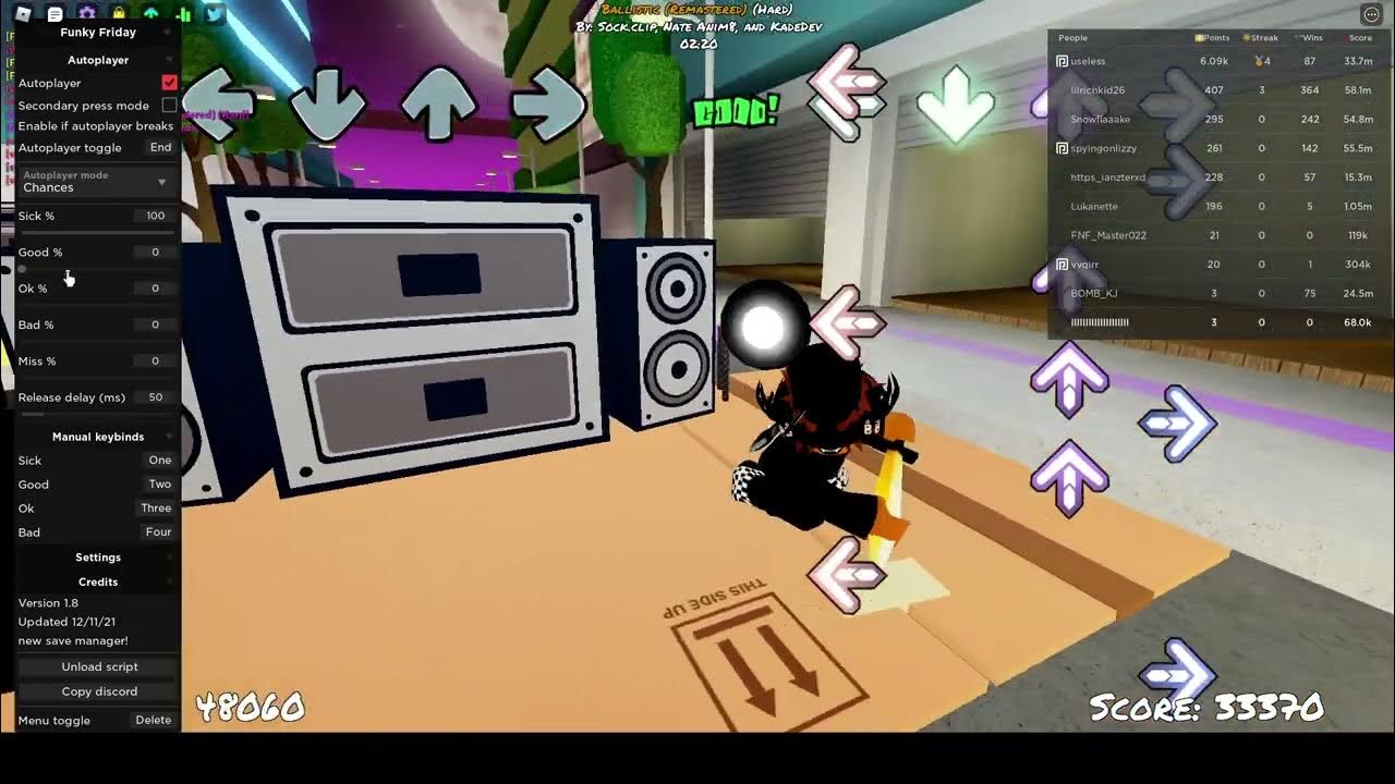 Roblox Funky Friday Autoplay Script Pastebin YouTube