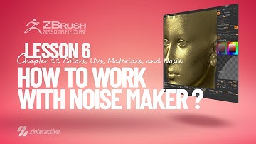How to Work with Noise Maker in Zbrush? | Lesson 6 | Chapter 11 | Zbrush 2021.5 Essentials Training
