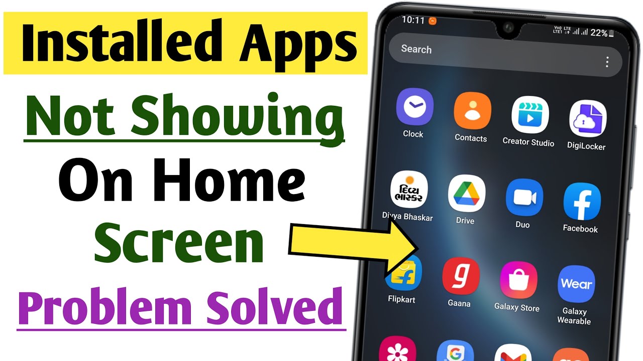 Installed App Not Showing On Home Screen Apps Not Showing On Home