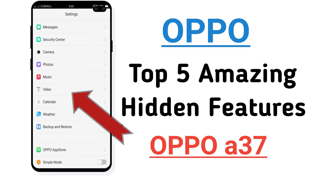 OPPO Top 5 Amazing Hidden Features OPPO a37 