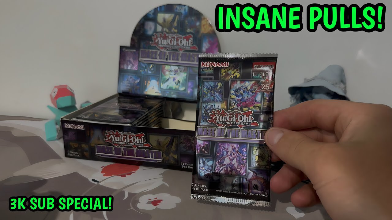 Yu-Gi-Oh! Maze of the Master Booster Box Opening  INSANE Pulls!