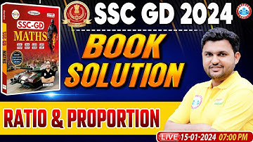 SSC GD 2024 | SSC GD Maths Chapter Wise Book Solution, Ratio & Proportion, SSC GD Math by Rahul Sir