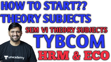 TYBCOM SEM 6|| How to start theory subjects|| HRM& ECO|| SEM 6