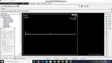 Ansys APDL beam analysis+animation Basic
