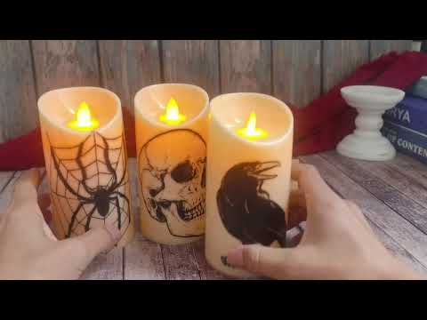 Gothic Atmosphere: Melouris Moving Flame LED Candles Showcase | Halloween & Dark Decor Unboxing