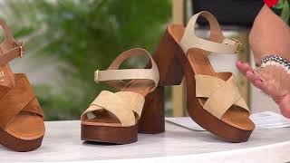 Seychelles Leather or Suede Heeled Sandals - Paloma on QVC