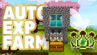 AUTOMATIC XP FARM Minecraft Bedrock 1.20.60 || Zero Tick XP Farm