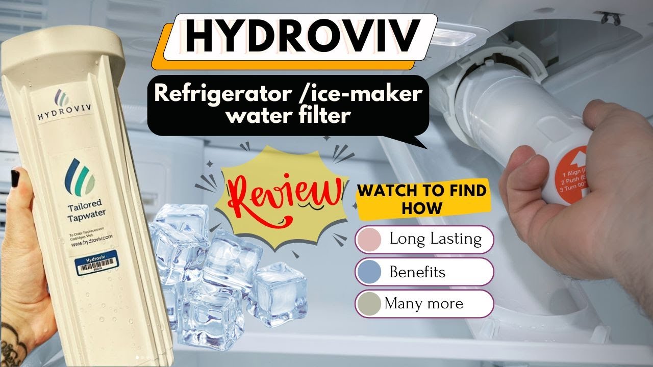 Hydroviv Refrigerator or Ice Maker Water Filter Review 2023 YouTube