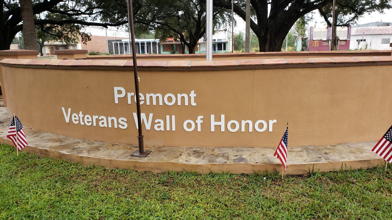 Premont Veterans Wall of Honor reading of the names YouTube