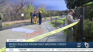 Body Found From Fast-Moving Creek In Santee