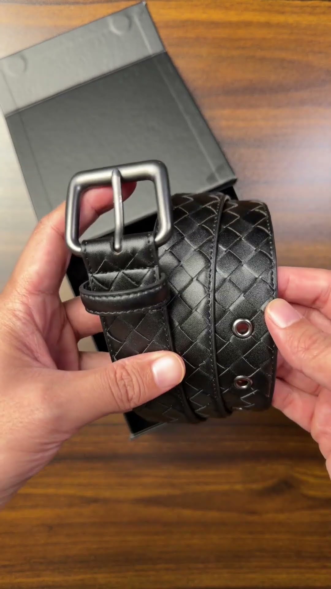 Unboxing Saxon Leather Belt เข็มขัดสานหนังแท้