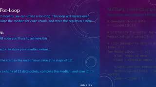 How to Calculate the Median Every 12 Months Using MATLAB?