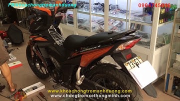 Winner 150 chơi cực Rát ! Lên luôn bộ khóa Smart Key full chức năng chống cướp, mở yên điện