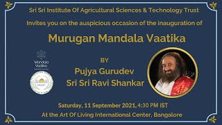 Murugan Mandala Vaatika Inauguration at The Art of Living International Center
