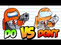 DOs & DONT's Amazing Among Us Kill Memes Compilation in One Minute Challenge! #CoolART​ #Drawing