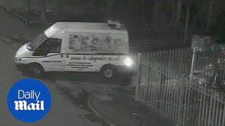 Moment baker dumps entire VAN full of rubbish at roadside - Daily Mail
