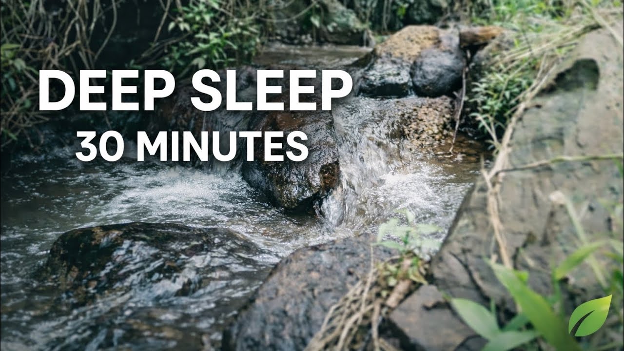 Fall Asleep Fast 🌙 30 Minutes Calming River Sounds | White Noise for Deep Sleep
