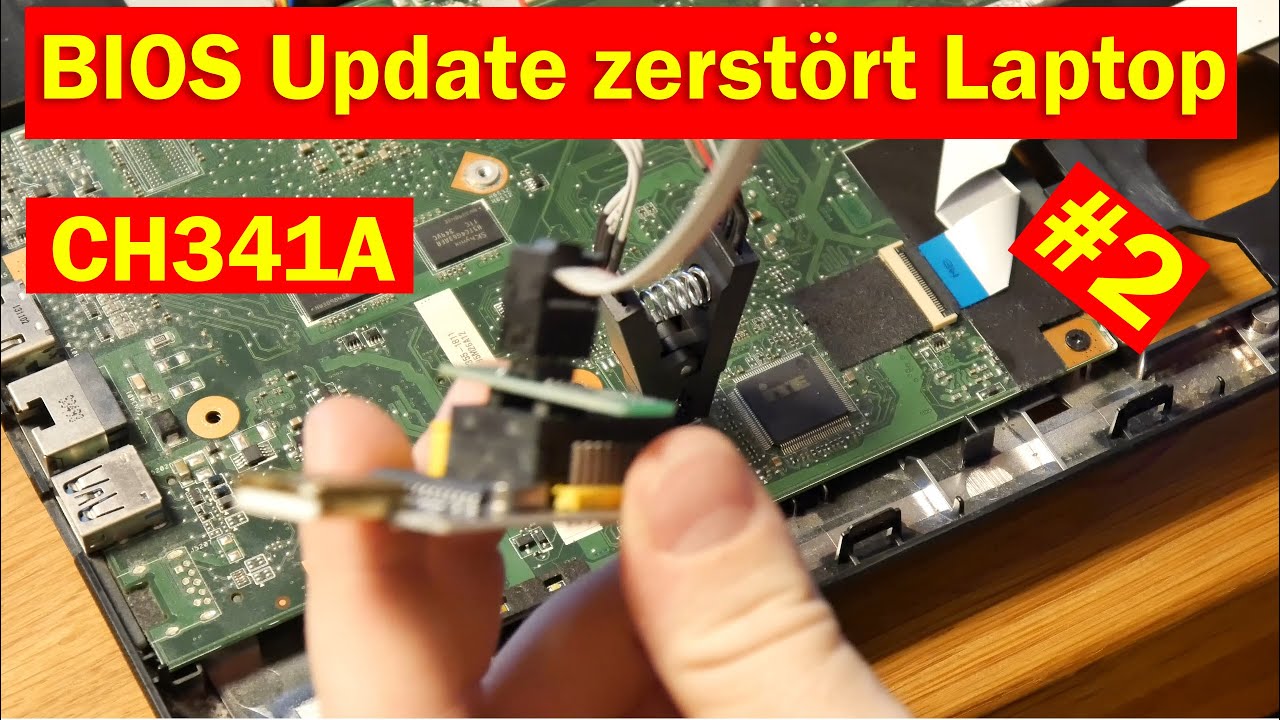 Lenovo Laptop nach Bios Update zerstört | CH341A | Teil 2 - YouTube