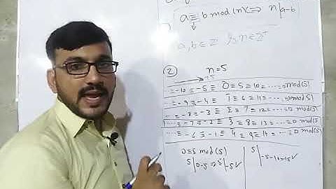 Basic Concept of  Congruence And Examples  in Number Theory in Hindi / Urdu Part (1)