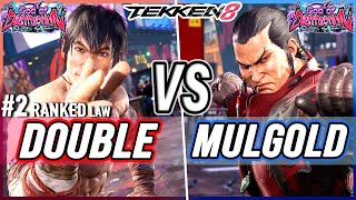 T8 🔥 Double (#2 Ranked Law) vs Mulgold (Feng) 🔥 Tekken 8 High Level Gameplay