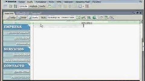 DreamWeaver curso pagina web videotutoriales.es