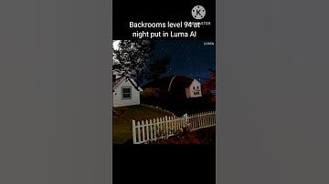 Backrooms level 94 at night put in Luma AI