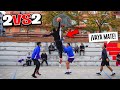 Psala que no sirves 3 mates seguidos en 1 partido  baloncesto callejero 2v2