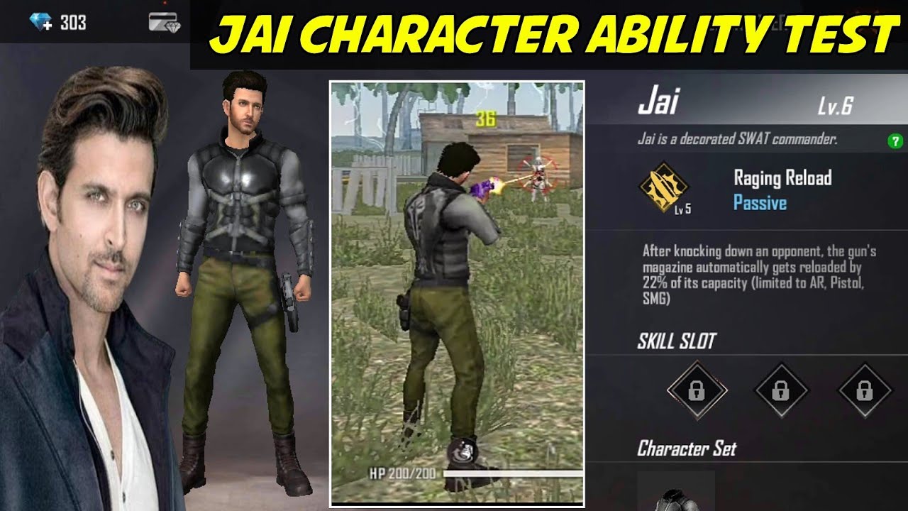 Jai Character Ability Live Test In Ranked Game Free Fire | Jai ...